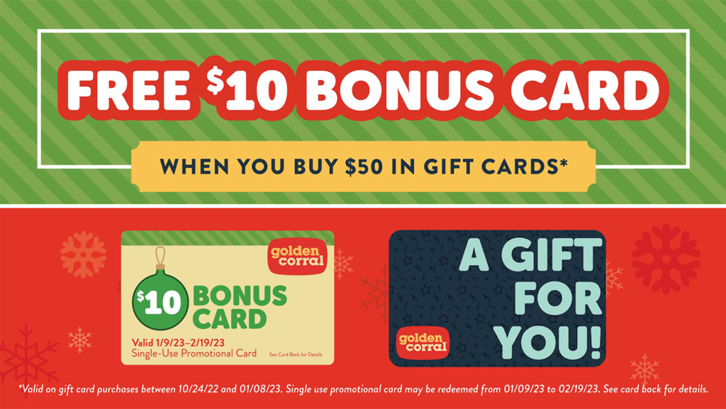 Golden Corral Gift Cards | Golden Corral Buffet Restaurants