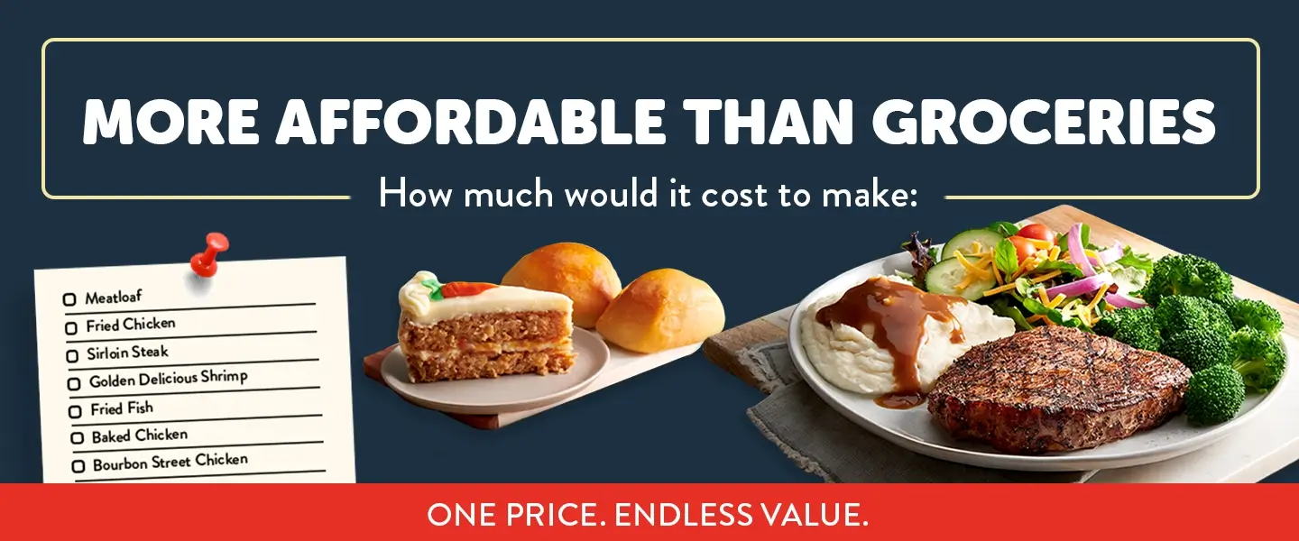 Golden Corral - More affordable than groceries